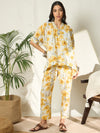 Mehira Floral Printed Cotton Tunic & Trouser Co-ord Set