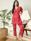 Vanya Pure Cotton Floral Printed Tunic & Trousers Co-ord Set