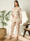 Naira Meadow Floral Printed Tunic & Trouser Co-Ord Set