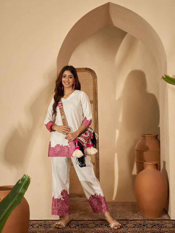 Bandia Luxe Floral Cotton Co-Ord Set