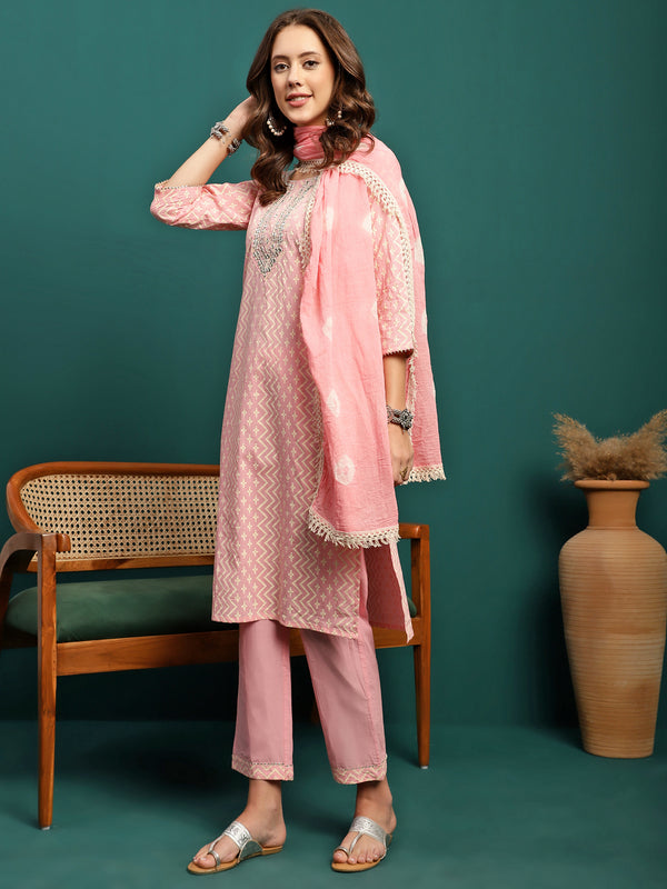 Petal Haze Embroidered Kurta Set