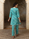 Aarini Printed Pure Cotton Tunic & Trousers Co-ord Set