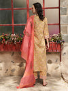 Printed Pure Cotton Straight Kurta With Trouser & Dupatta