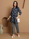 Evening Mist Cotton Shirt With Trouser Co-Ord Set