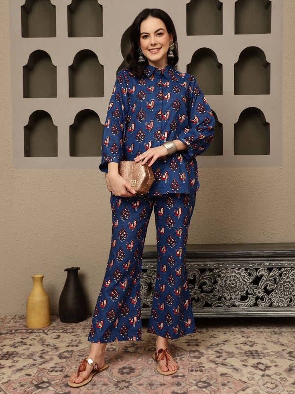 Nautica Essence Cotton Co-Ord Set With Shirt & Trouser