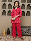 Sarini Printed Pure Cotton Tunic & Trousers Co-ord Set