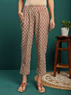 Ruby Harvest Printed Pure Cotton Kurta With Trouser & Dupatta Set