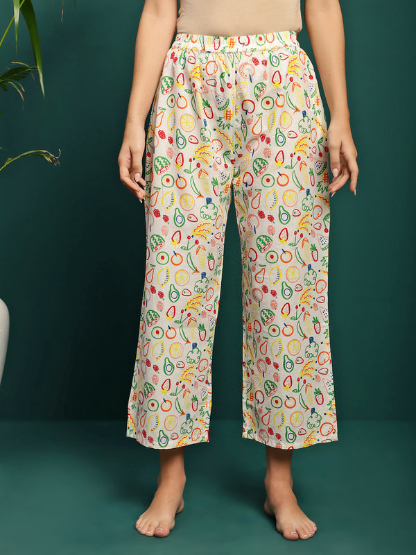 Citrus Bloom Fruit Printed Co-Ord Set
