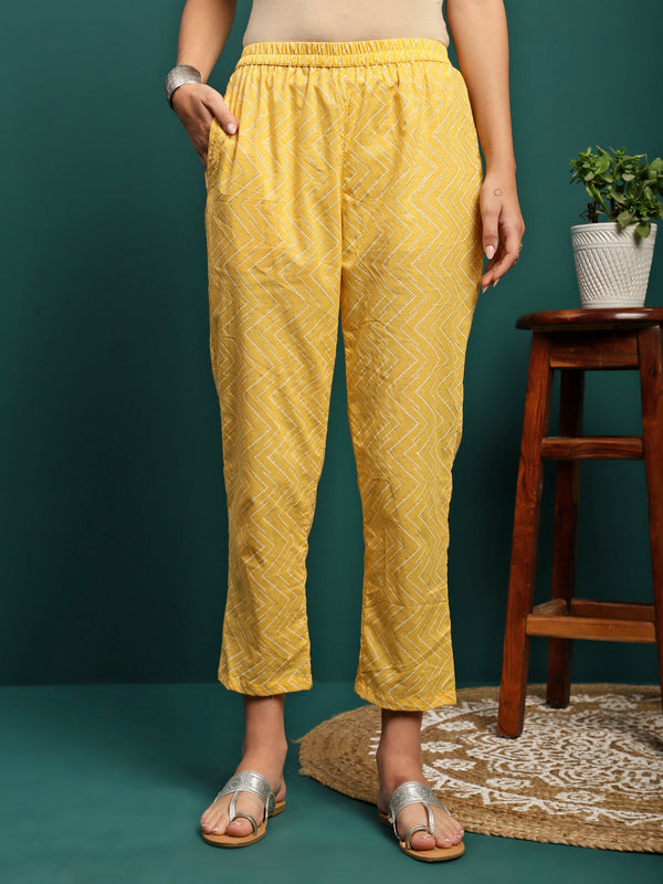 Amber Radiance Embroidered Pure Cotton Kurta Trouser With Dupatta