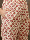 Amaira Floral Printed Straight Pure Cotton Kurta Set with Trousers & Dupatta