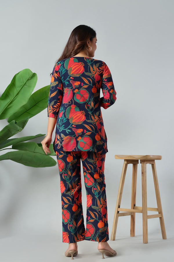 Midnight Pomegranate Luxe Co-Ord Set