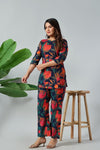 Midnight Pomegranate Luxe Co-Ord Set