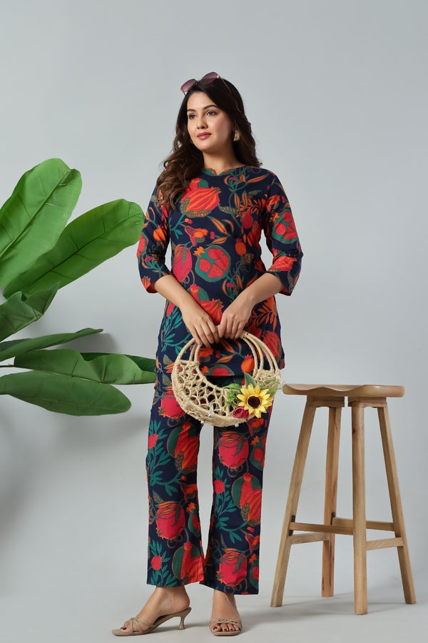Midnight Pomegranate Luxe Co-Ord Set
