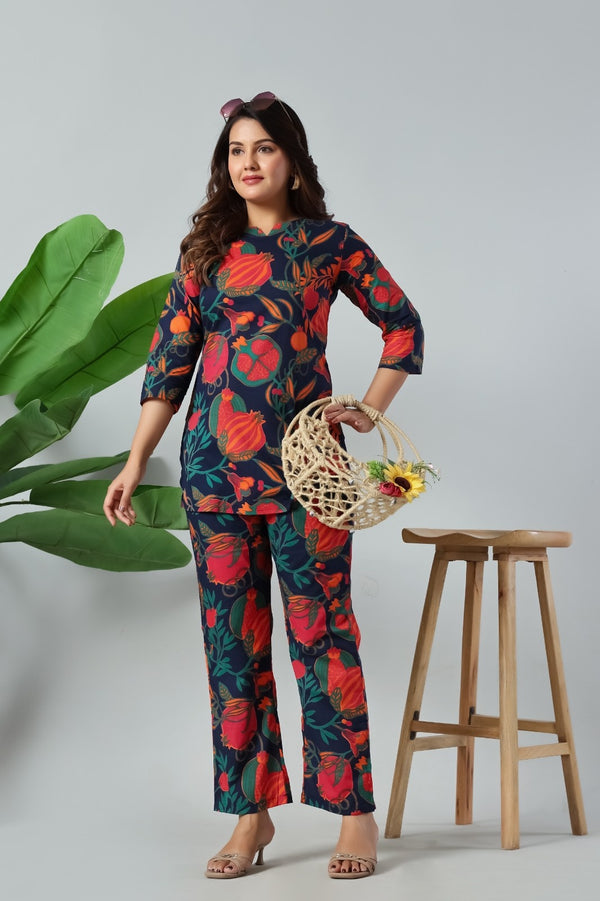 Midnight Pomegranate Luxe Co-Ord Set