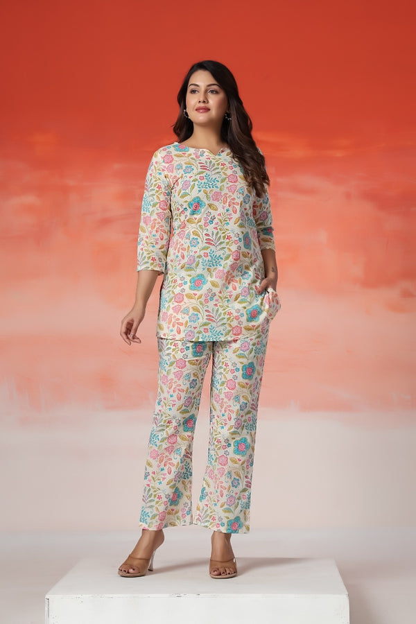 Blush Meadow Luxe Co-Ord Set