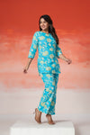 Aqua Bloom Premium Co-Ord Set