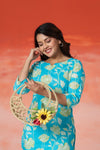 Aqua Bloom Premium Co-Ord Set