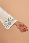Celeste Bloom – Premium Cotton Flex Embroidered Shirt & Pant Co-Ord Set