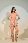 Peach Bloom Luxe Co-ord Set