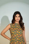 Emerald Garden Peplum Top
