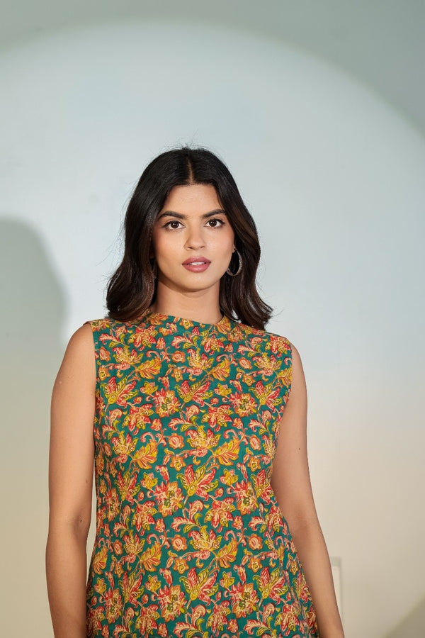 Emerald Garden Peplum Top