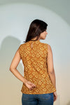 Golden Meadow Peplum Top