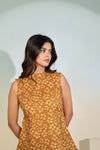 Golden Meadow Peplum Top