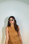Golden Meadow Peplum Top