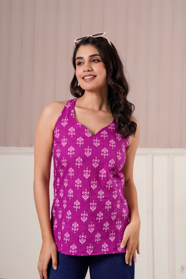 Royal Orchid Cotton Top