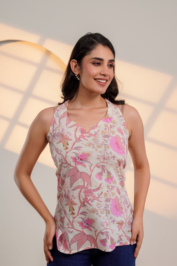 Rose Whisper Designer Top